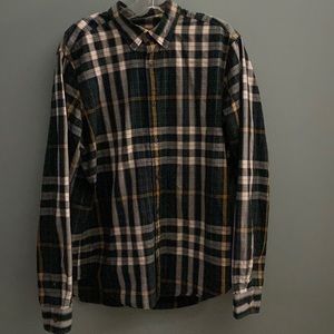 Vintage Burberry Designer Button Down Size Large